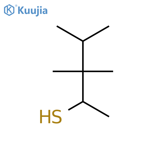 2-Pentanethiol, 3,3,4-trimethyl-, (±)- structure