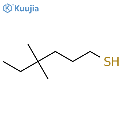 4,4-dimethylhexane-1-thiol structure