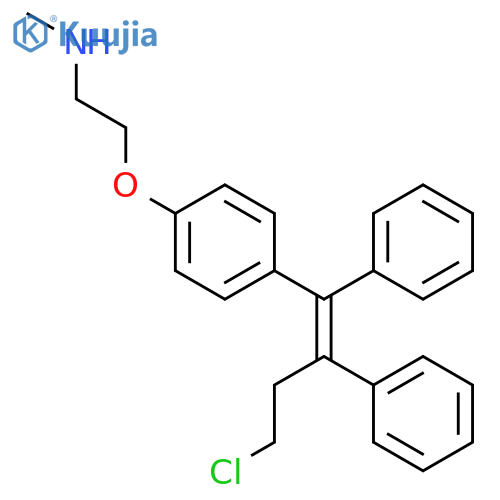 Ethanamine,2-[4-[(1Z)-4-chloro-1,2-diphenyl-1-buten-1-yl]phenoxy]-N-methyl- structure