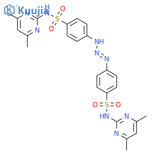 Benzenesulfonamide,4,4'-(1-triazene-1,3-diyl)bis[N-(4,6-dimethyl-2-pyrimidinyl)- (9CI) structure