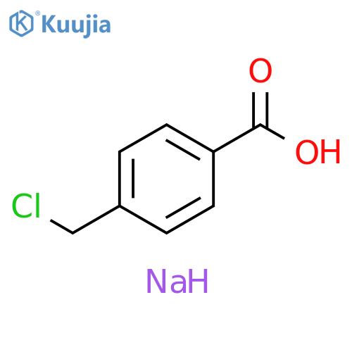 Benzoic acid, 4-(chloromethyl)-, sodium salt (1:1) structure