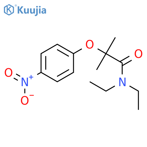 Propanamide, N,N-diethyl-2-methyl-2-(4-nitrophenoxy)- structure