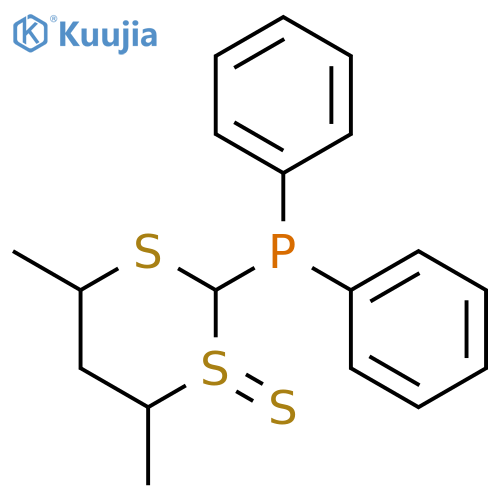 Phosphine sulfide, [(2a,4b,6b)-4,6-dimethyl-1,3-dithian-2-yl]diphenyl- (9CI) structure