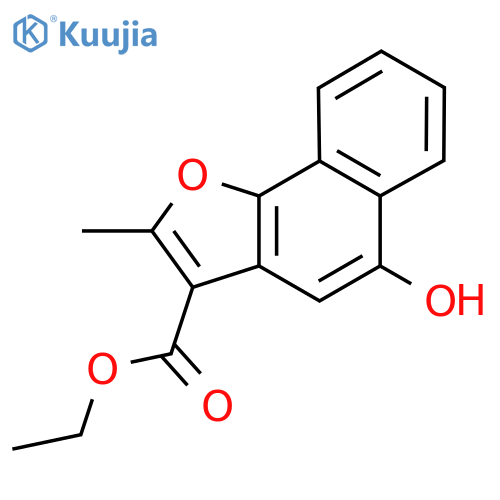 Ethyl 5-hydroxy-2-methylnaphtho[1,2-b]furan-3-carboxylate structure