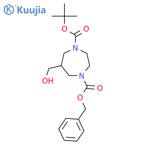1-tert-Butyl 4-Benzyl 6-(Hydroxymethyl)-1,4-diazepane-1,4-dicarboxylate structure