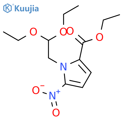 1-(2,2-Diethoxyethyl)-5-nitro-1h-pyrrole-2-carboxylic acid ethyl ester structure