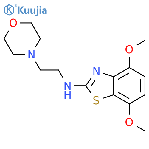 4,7-dimethoxy-N-[2-(morpholin-4-yl)ethyl]-1,3-benzothiazol-2-amine structure