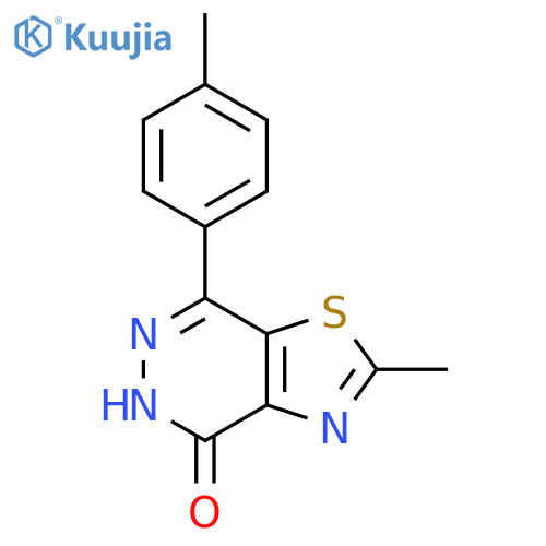 2-methyl-7-(4-methylphenyl)[1,3]thiazolo[4,5-d]pyridazin-4(5H)-one structure