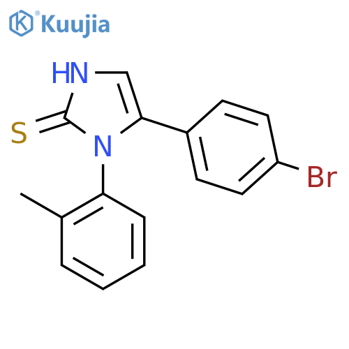 5-(4-Bromophenyl)-1-(2-methylphenyl)-1H-imidazole-2-thiol structure