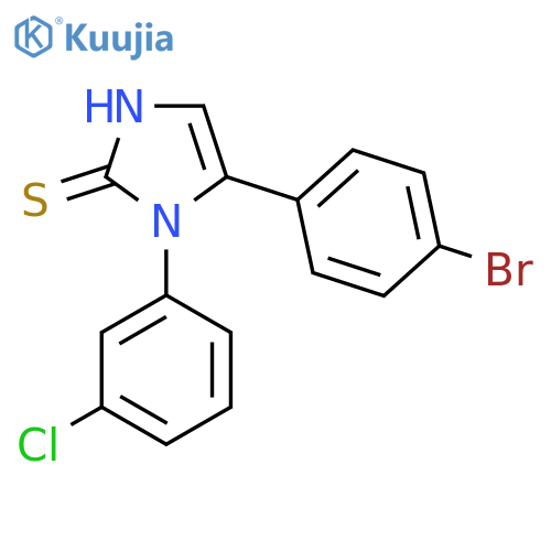 5-(4-Bromophenyl)-1-(3-chlorophenyl)-1H-imidazole-2-thiol structure