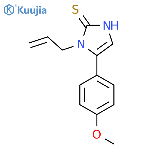 5-(4-methoxyphenyl)-1-(prop-2-en-1-yl)-2,3-dihydro-1H-imidazole-2-thione structure