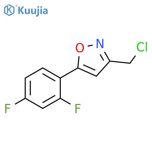 3-(chloromethyl)-5-(2,4-difluorophenyl)-1,2-oxazole structure