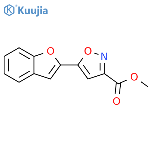methyl 5-(1-benzofuran-2-yl)-1,2-oxazole-3-carboxylate structure