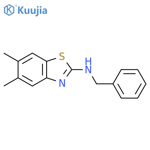 N-Benzyl-5,6-dimethyl-1,3-benzothiazol-2-amine structure