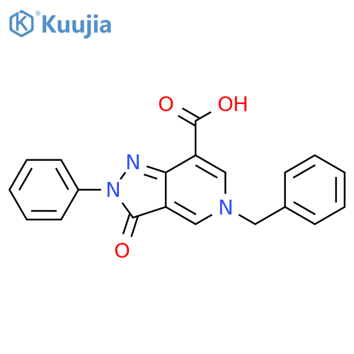 5-benzyl-3-oxo-2-phenyl-2H,3H,5H-pyrazolo[4,3-c]pyridine-7-carboxylic acid structure