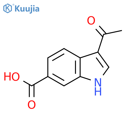3-Acetyl-1H-indole-6-carboxylic acid structure