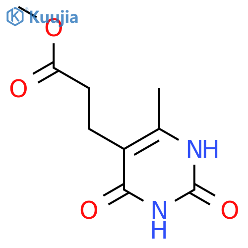 Methyl 3-(6-methyl-2,4-dioxo-1,2,3,4-tetrahydropyrimidin-5-yl)propanoate structure
