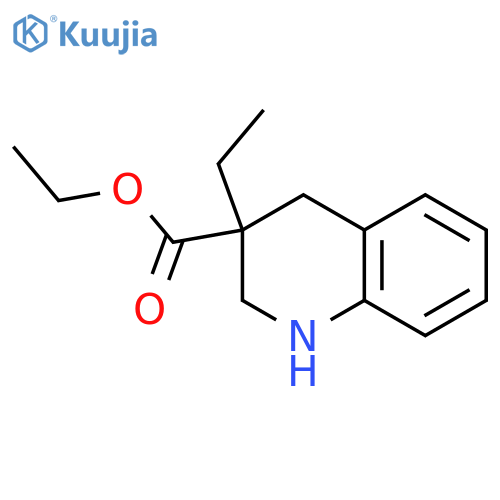 Ethyl 3-ethyl-1,2,3,4-tetrahydro-3-quinolinecarboxylate structure