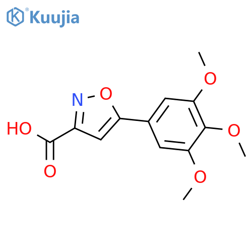 5-(3,4,5-trimethoxyphenyl)-1,2-oxazole-3-carboxylic acid structure