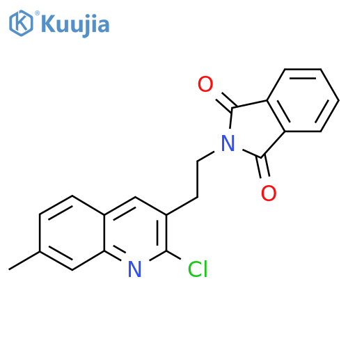 2-2-(2-chloro-7-methyl-3-quinolinyl)ethyl-1h-isoindole-1,3(2h)-dione structure