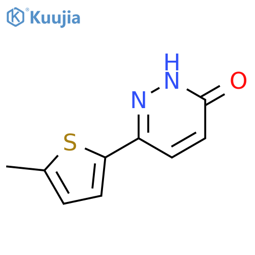 6-(5-methylthiophen-2-yl)-2,3-dihydropyridazin-3-one structure