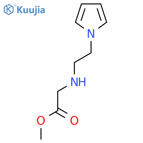 methyl N-[2-(1H-pyrrol-1-yl)ethyl]glycinate structure