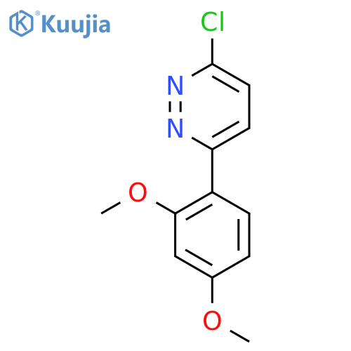 3-Chloro-6-(2,4-dimethoxyphenyl)pyridazine structure