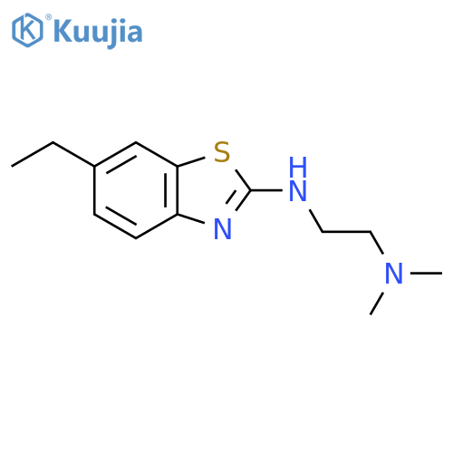 N-[2-(dimethylamino)ethyl]-6-ethyl-1,3-benzothiazol-2-amine structure