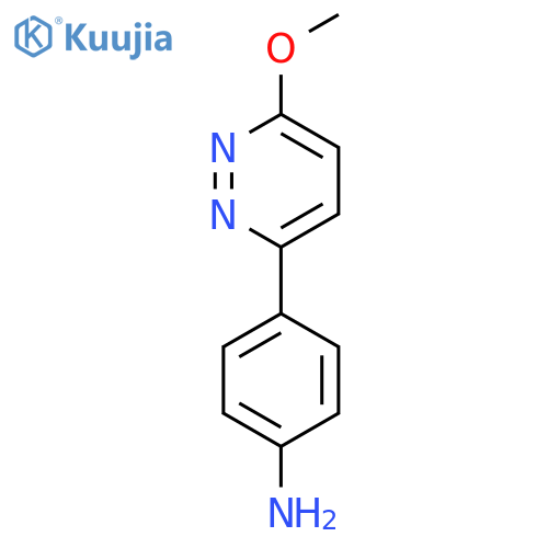 4-(6-methoxypyridazin-3-yl)aniline structure