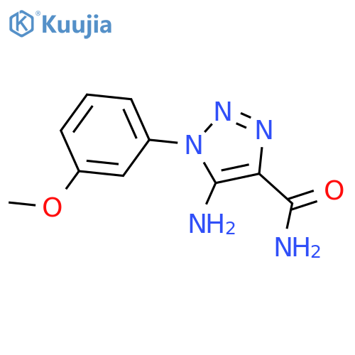5-AMINO-1-(3-METHOXYPHENYL)-1H-1,2,3-TRIAZOLE-4-CARBOXAMIDE structure