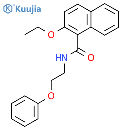 2-ethoxy-N-(2-phenoxyethyl)naphthalene-1-carboxamide structure