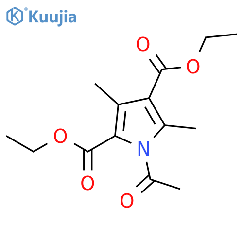 1H-PYRROLE-2,4-DICARBOXYLIC ACID, 1-ACETYL-3,5-DIMETHYL-, DIETHYL ESTER structure