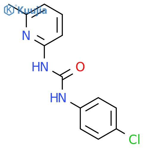 1-(4-chlorophenyl)-3-(6-methylpyridin-2-yl)urea structure