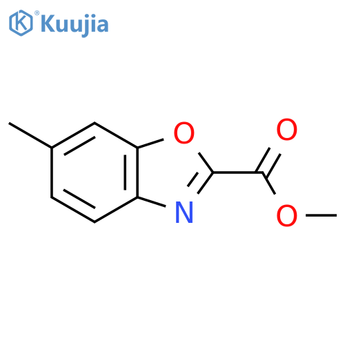 2-Benzoxazolecarboxylic acid, 6-methyl-, methyl ester structure