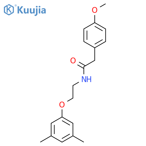 N-2-(3,5-dimethylphenoxy)ethyl-2-(4-methoxyphenyl)acetamide structure