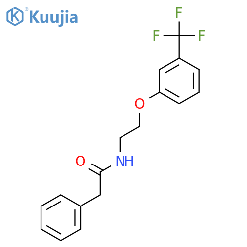2-phenyl-N-{2-3-(trifluoromethyl)phenoxyethyl}acetamide structure