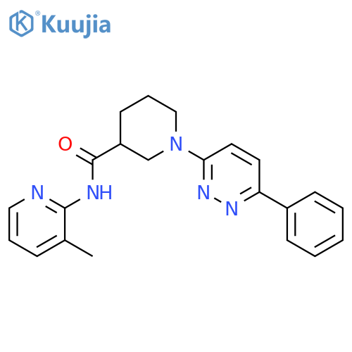N-(3-methylpyridin-2-yl)-1-(6-phenylpyridazin-3-yl)piperidine-3-carboxamide structure