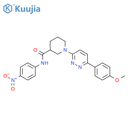 1-[6-(4-methoxyphenyl)pyridazin-3-yl]-N-(4-nitrophenyl)piperidine-3-carboxamide structure