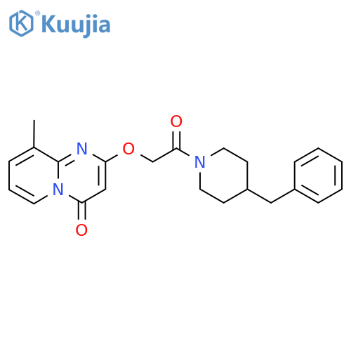 2-2-(4-benzylpiperidin-1-yl)-2-oxoethoxy-9-methyl-4H-pyrido1,2-apyrimidin-4-one structure