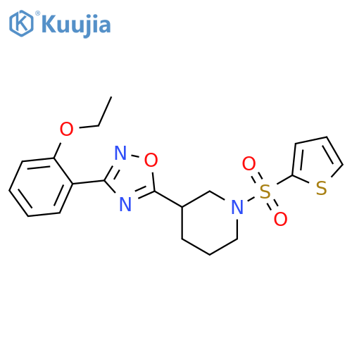 3-[3-(2-ethoxyphenyl)-1,2,4-oxadiazol-5-yl]-1-(thiophene-2-sulfonyl)piperidine structure