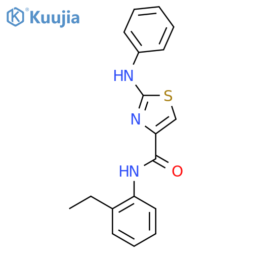 N-(2-ethylphenyl)-2-(phenylamino)-1,3-thiazole-4-carboxamide structure