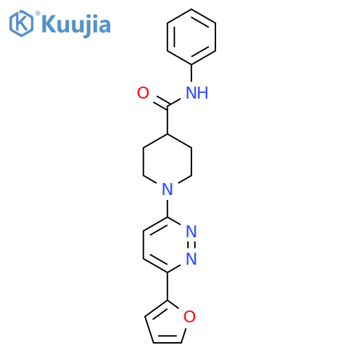 1-6-(furan-2-yl)pyridazin-3-yl-N-phenylpiperidine-4-carboxamide structure