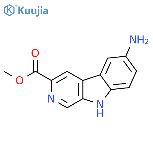 6-amino-9H-Pyrido[3,4-b]indole-3-carboxylic acid methyl ester structure