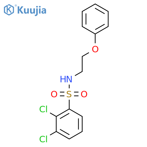 2,3-dichloro-N-(2-phenoxyethyl)benzene-1-sulfonamide structure