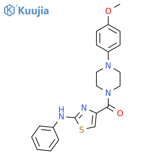 4-4-(4-methoxyphenyl)piperazine-1-carbonyl-N-phenyl-1,3-thiazol-2-amine structure