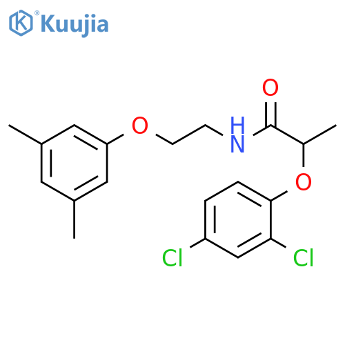 2-(2,4-dichlorophenoxy)-N-2-(3,5-dimethylphenoxy)ethylpropanamide structure