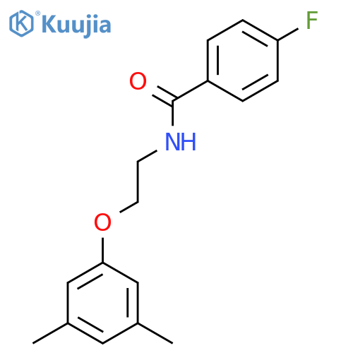 N-2-(3,5-dimethylphenoxy)ethyl-4-fluorobenzamide structure