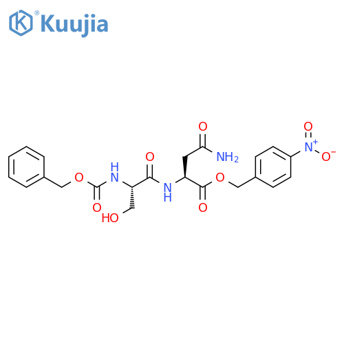 L-Asparagine, N2-[N-[(phenylmethoxy)carbonyl]-L-seryl]-, (4-nitrophenyl)methyl ester (9CI) structure