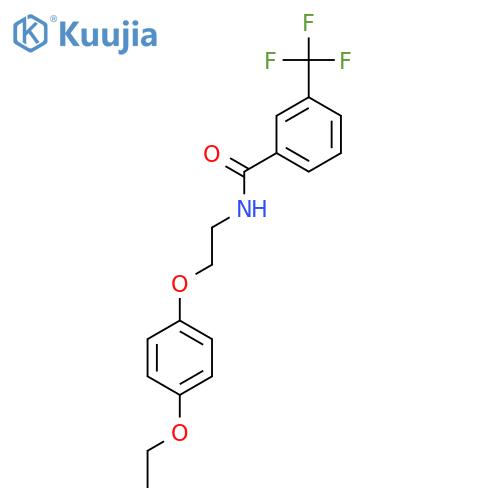 N-2-(4-ethoxyphenoxy)ethyl-3-(trifluoromethyl)benzamide structure