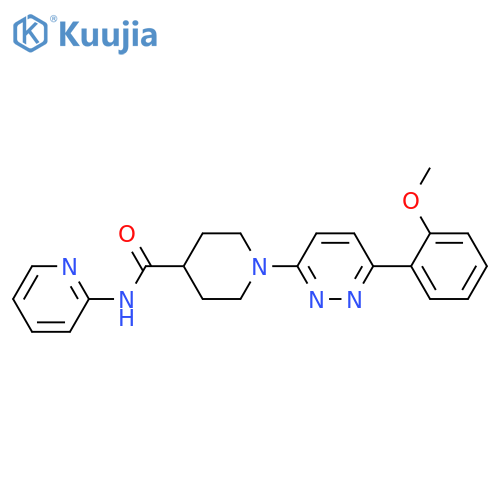 1-[6-(2-methoxyphenyl)pyridazin-3-yl]-N-(pyridin-2-yl)piperidine-4-carboxamide structure